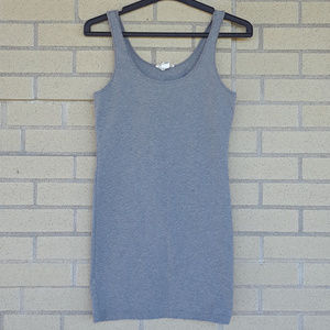 Forever 21 Super Long Grey Tank/Dress Medium
